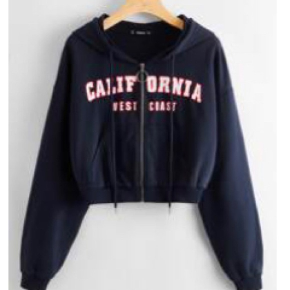 Letter Graphic Pocket Front
O-ring Zip Up Hoodie